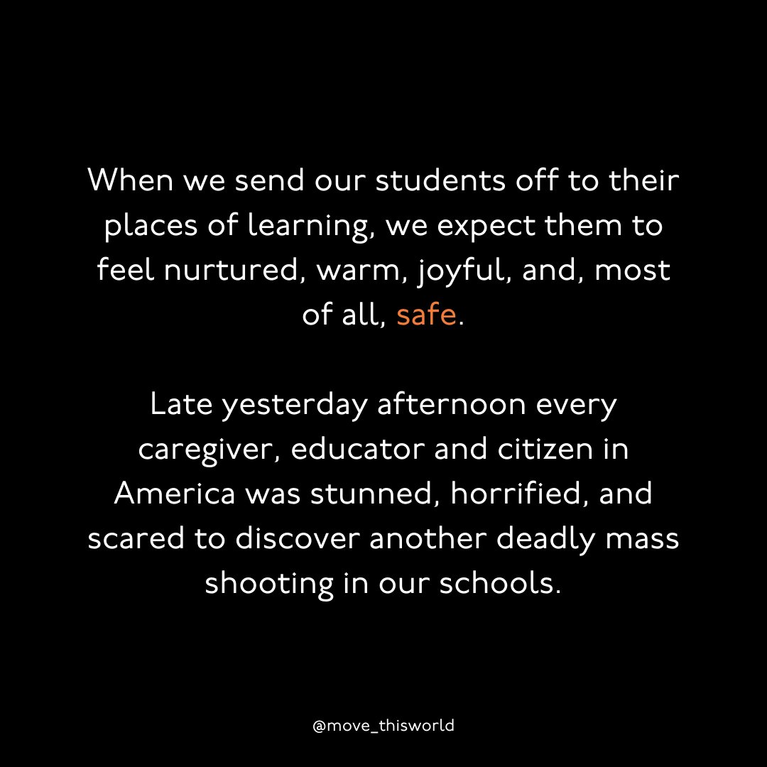 move_thisworld's tweet photo. To our #MoveThisWorld friends, families, and partners, we stand in solidarity with the families of Uvalde, TX.

We are sharing resources you can use to support conversations in your family or school today: https://t.co/e5O5Lp99ew https://t.co/7pRQESjNK0