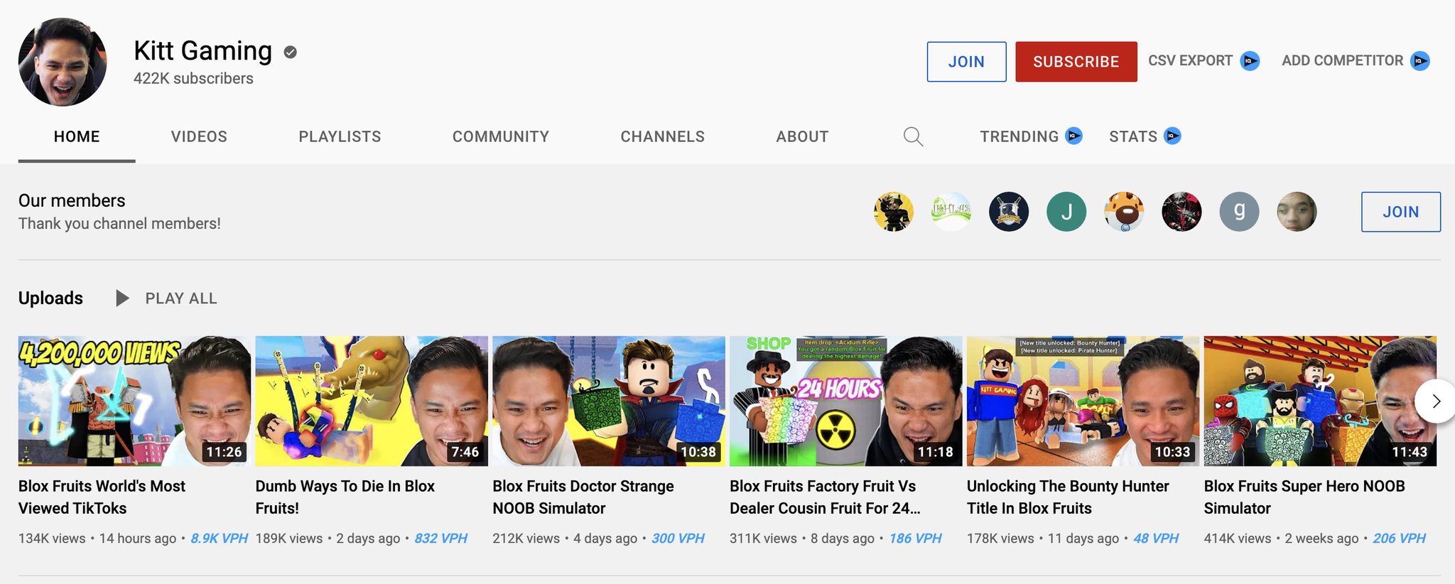 Kitt Gaming on Twitter "I Just want to say thank you to Blox Fruits