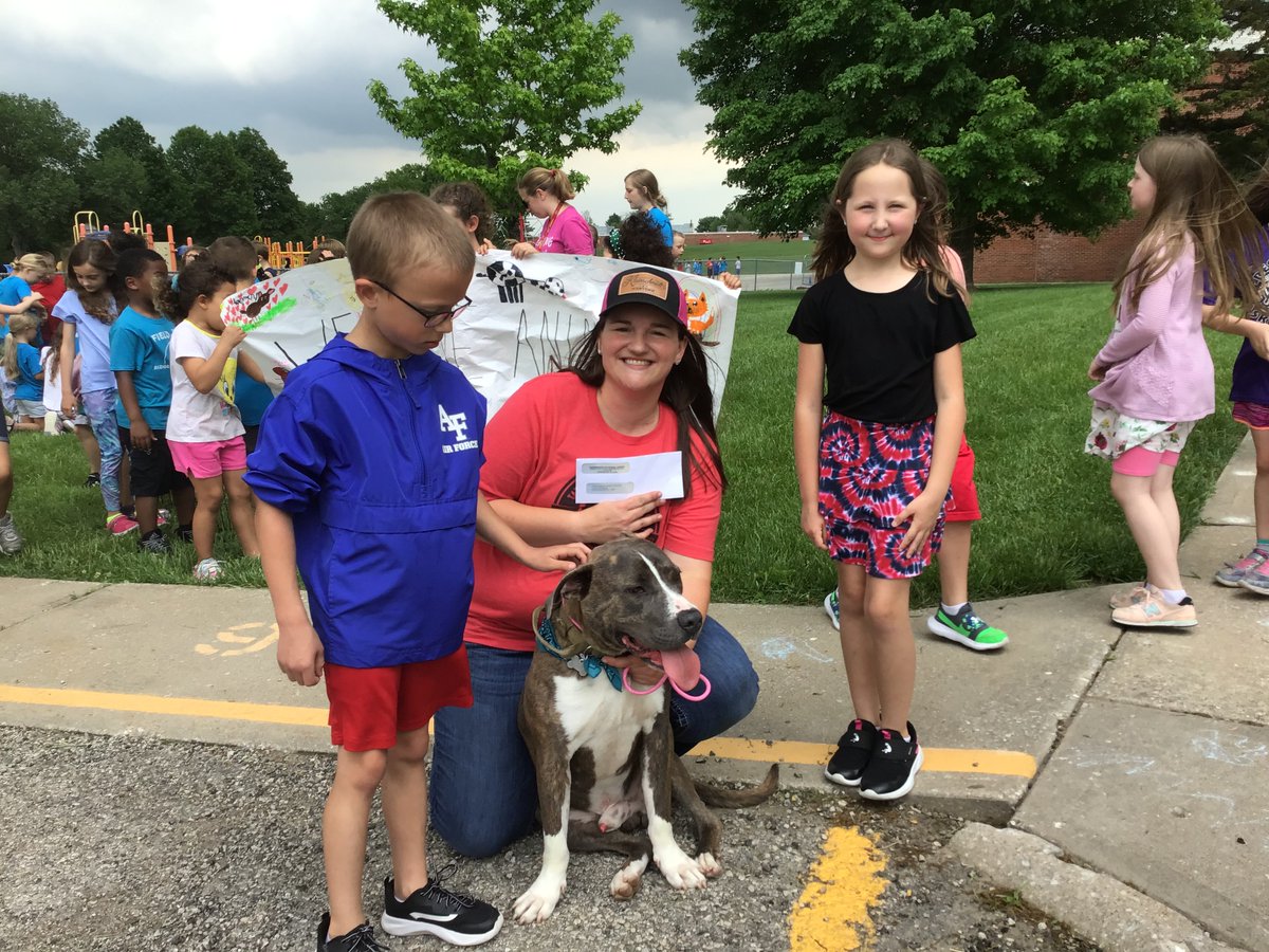 Ridge View 2nd Graders hosted Kid Town this April and donated $884.14 in proceeds to the Warrensburg Animal Shelter!