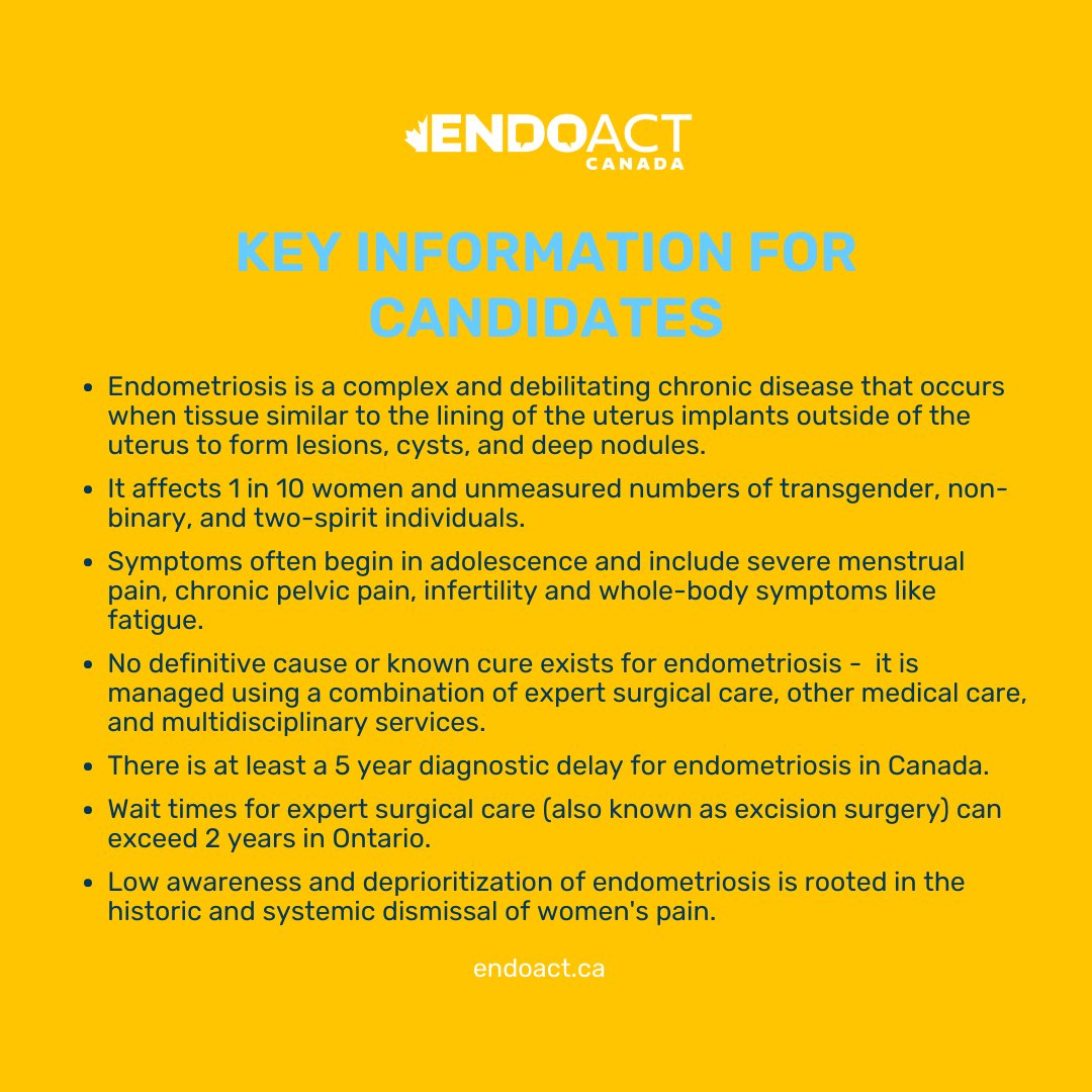 Along with this key information, you can read stories about the experience of #endometriosis care in #Ontario by visiting endoact.ca/tag/ontario/.