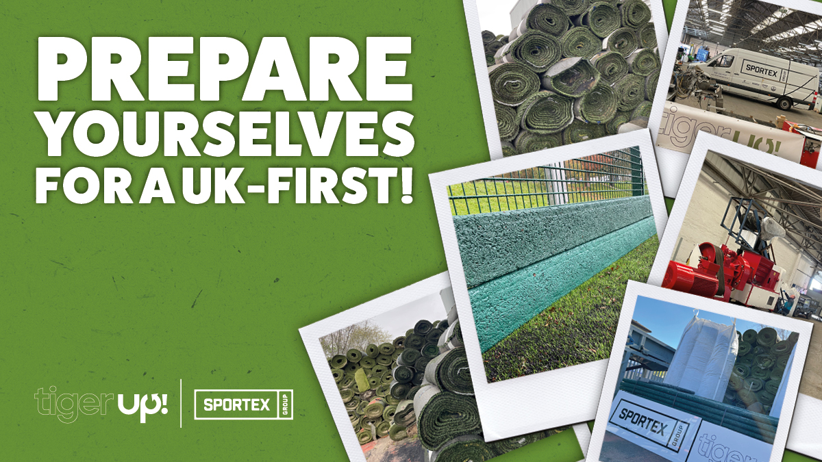 A big announcement is coming later in the week from Sportex Group and Tiger Up - keep your eyes peeled on our social pages!

Turn on post notifications now to make sure you don't miss it.

#Sustainability #ClosedLoopRecycling #ArtificialTurfRecycling #TimeforChange