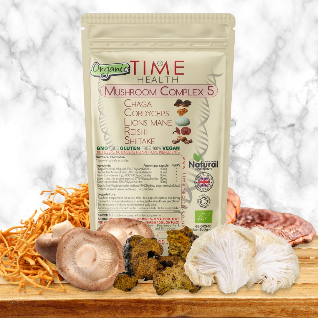 TimeHealthUK's tweet image. Mushroom Complex 5🍄
-
A European grown, organic blend of 5 of the most beneficial medicinal mushrooms, which work together to boost immunity, energy and overall well-being.
-
Currently 30% off! bit.ly/3lFOvyb
-
#mushroomcomplex #mushroomsupplements #medicinalmushrooms