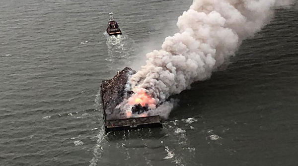 BAY BULLETIN 5/25/22: Massive Del. Bay Barge Fire - mailchi.mp/chesapeakebaym…