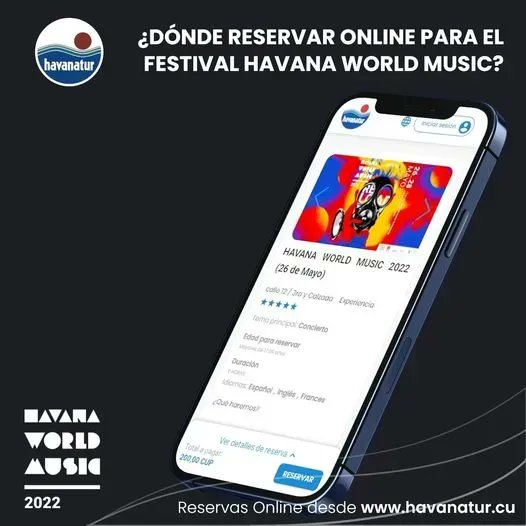 HavanaturCuba's tweet photo. #HavanaturIsMusic 🎶 Coming soon @HavanaWorld. Don't know where to #BookOnline? 💯 Here 👇
👉 https://t.co/Anqhxwlafu 🇨🇺
👉 https://t.co/LWtneBFpmB 🌎
#CubaUnica #HWMRELOAD #HWM2022 https://t.co/7QUg8c6gNn