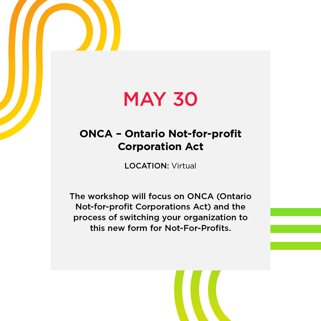 ontsportnetwork's tweet photo. Our first workshop is happening Monday, May 30th!

Take part in this insightful workshop that will allow you to understand the process of switching your organization to this new form for Not-For-Profits.

Register now to keep up-to-date with for all future events! ✔️ https://t.co/Ws03djFkhz