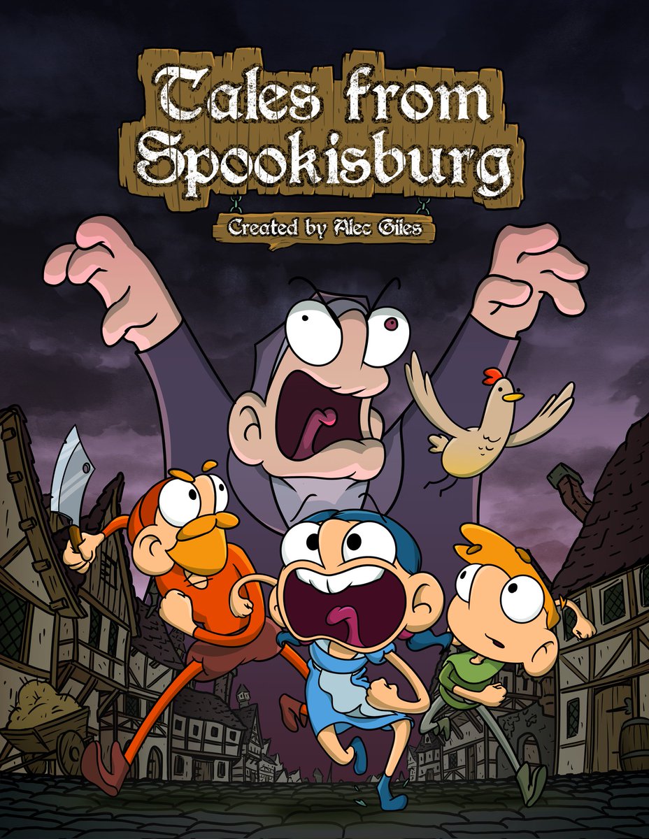 alec_to_draw's tweet photo. My thesis, Tales from Spookisburg, is finally here!! Watch the full animatic here: https://t.co/nPTzuOMVkg https://t.co/IROqFhvZ6N
