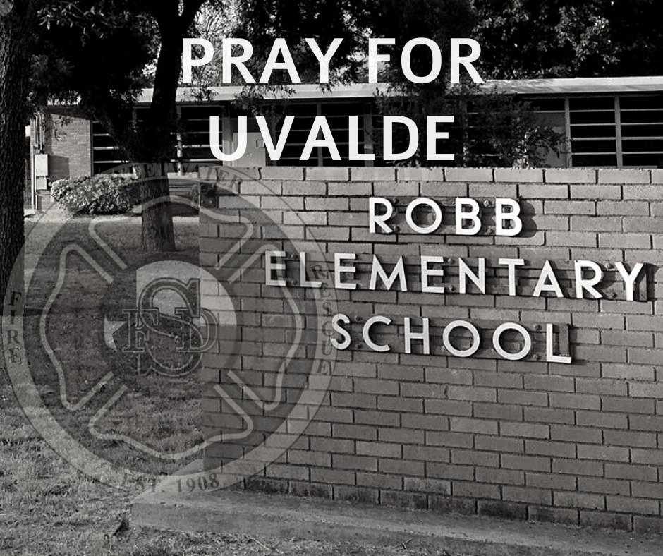 We at the Sweetwater Fire Department and Ambulance Service are heartbroken after the tragedy at Robb Elementary School in Uvalde, Texas. We offer our prayers to the community and families of the victims. We stand with Uvalde today, tomorrow, and forever. #prayforUvalde