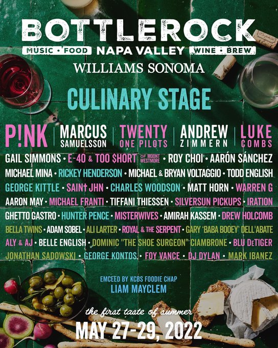 BottleRock Festival culinary lineup