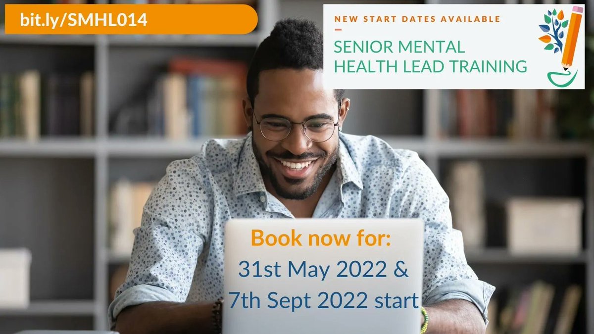 *NEW DATES...HAVE YOU BOOKED YET?*
Senior Mental Health Lead Training <a href="/educationgovuk/">Department for Education</a> funded and quality-assured, places for May and September start.   More info &amp; booking: buff.ly/3sOAC4q

#mentalhealth #edutwitter #smhl #SMHLtraining #wholeschoolwellbeing