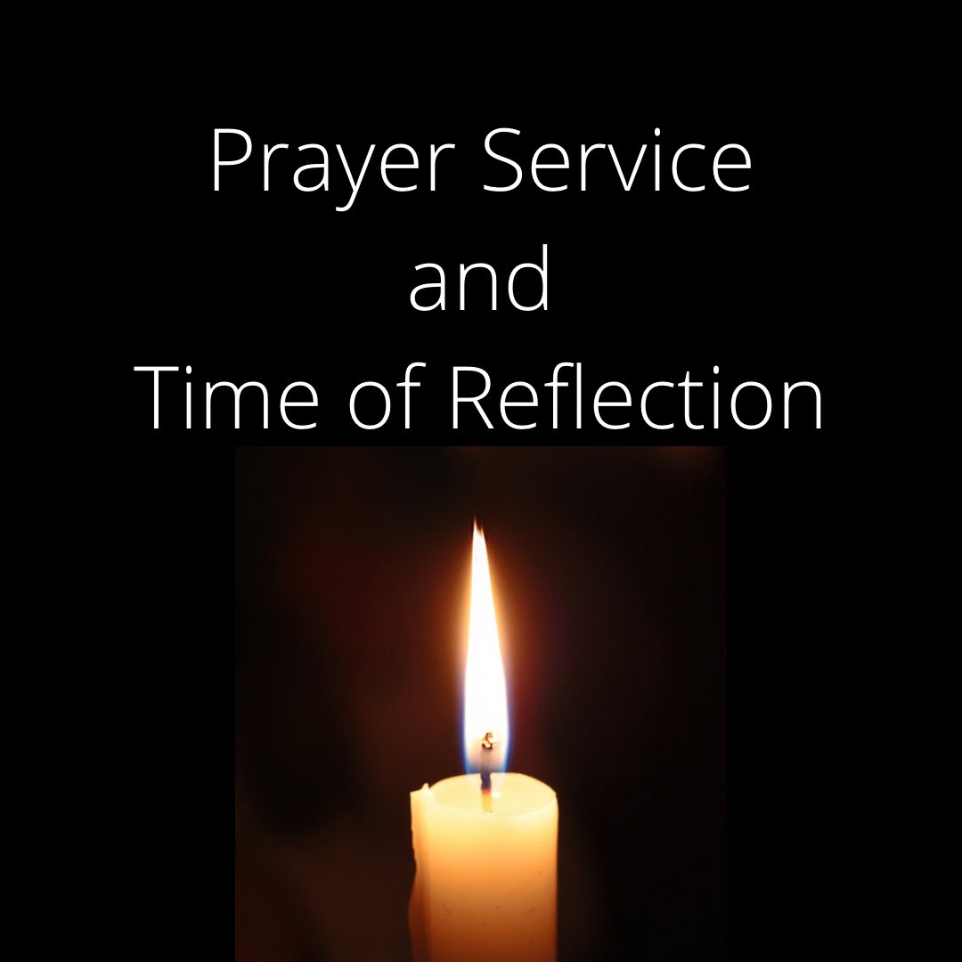 Our Sanctuary will be open all day for come-and-go prayer. At 6 pm, our usual Chapel service will be held in the Sanctuary with prayer, music, and Holy Communion. We pray for peace and healing.