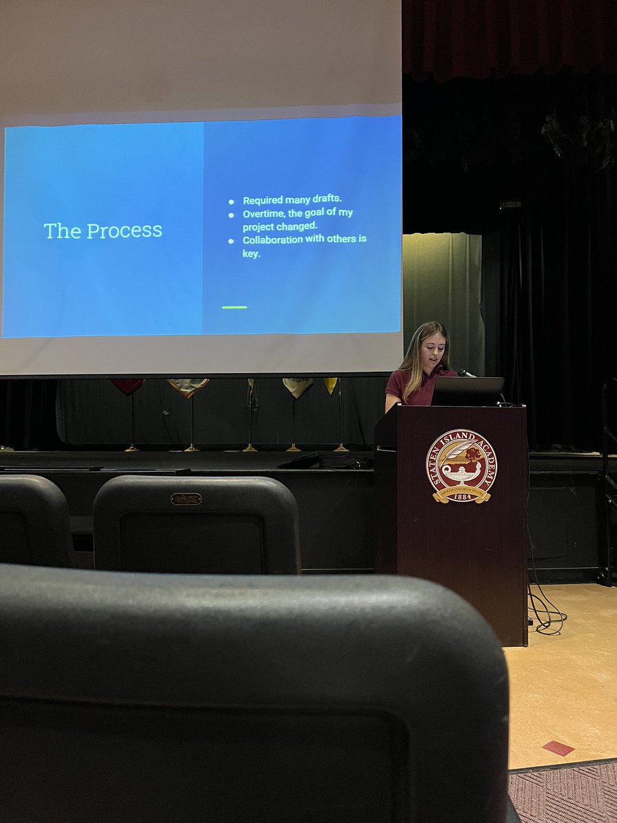 Senior Signature Project Presentations:
Congratulations Caroline on your Exercise on Personal Non-Fiction Essays.