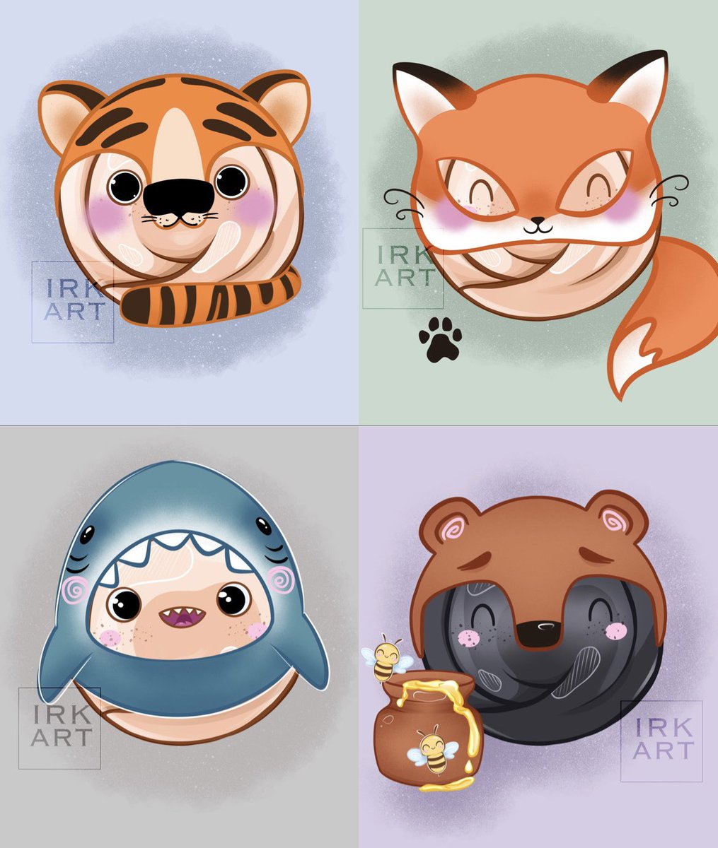 Seems like it’s costume party 🤩
• <a href="/opensea/">OpenSea</a> 
• 0.03 eth polygon 
• animated 
🐯 Tiger 
🦊 Fox 
🦈 Shark
🐻 Bear 
#NFTCommunity #WomeninNFTs #OGCollective #IRKART 

opensea.io/assets/matic/0…