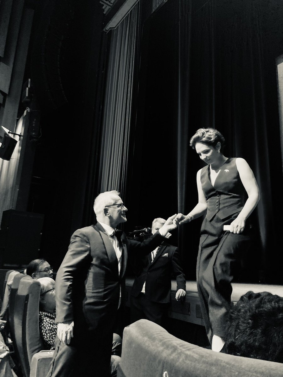 JSolecka's tweet photo. #AgnieszkaSmoczyńska and #ThierryFrémaux at the World Premiere of #TheSilentTwins at #Cannes2022. Photo by @JSolecka. @FocusFeatures https://t.co/rMGgibEZV3