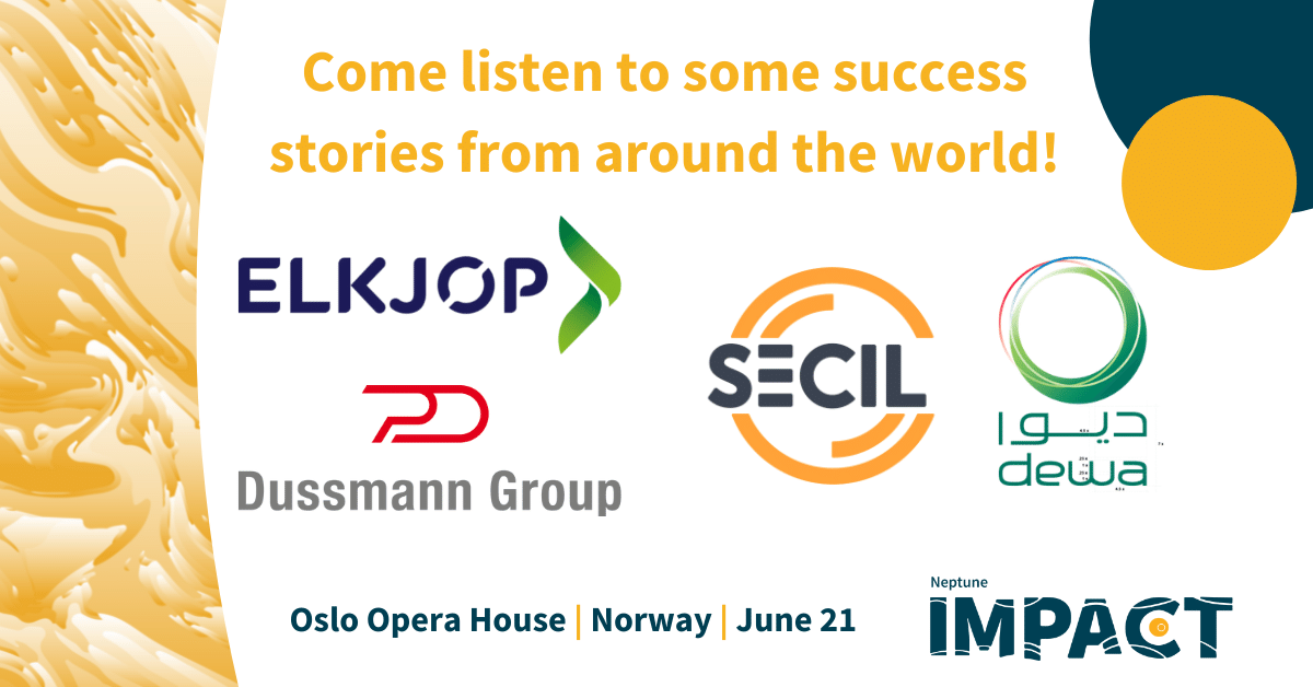 mortenprom's tweet photo. We've got some very interesting stories waiting from the lineup of amazing customers speaking at #IMPACT this year? Register today to secure your seat! @DEWAOfficial, @dussmann_group, and @ElkjopHaugesund have found with #NeptuneDXP https://t.co/rxM3mhSEJ8 https://t.co/lWK70UsWo2