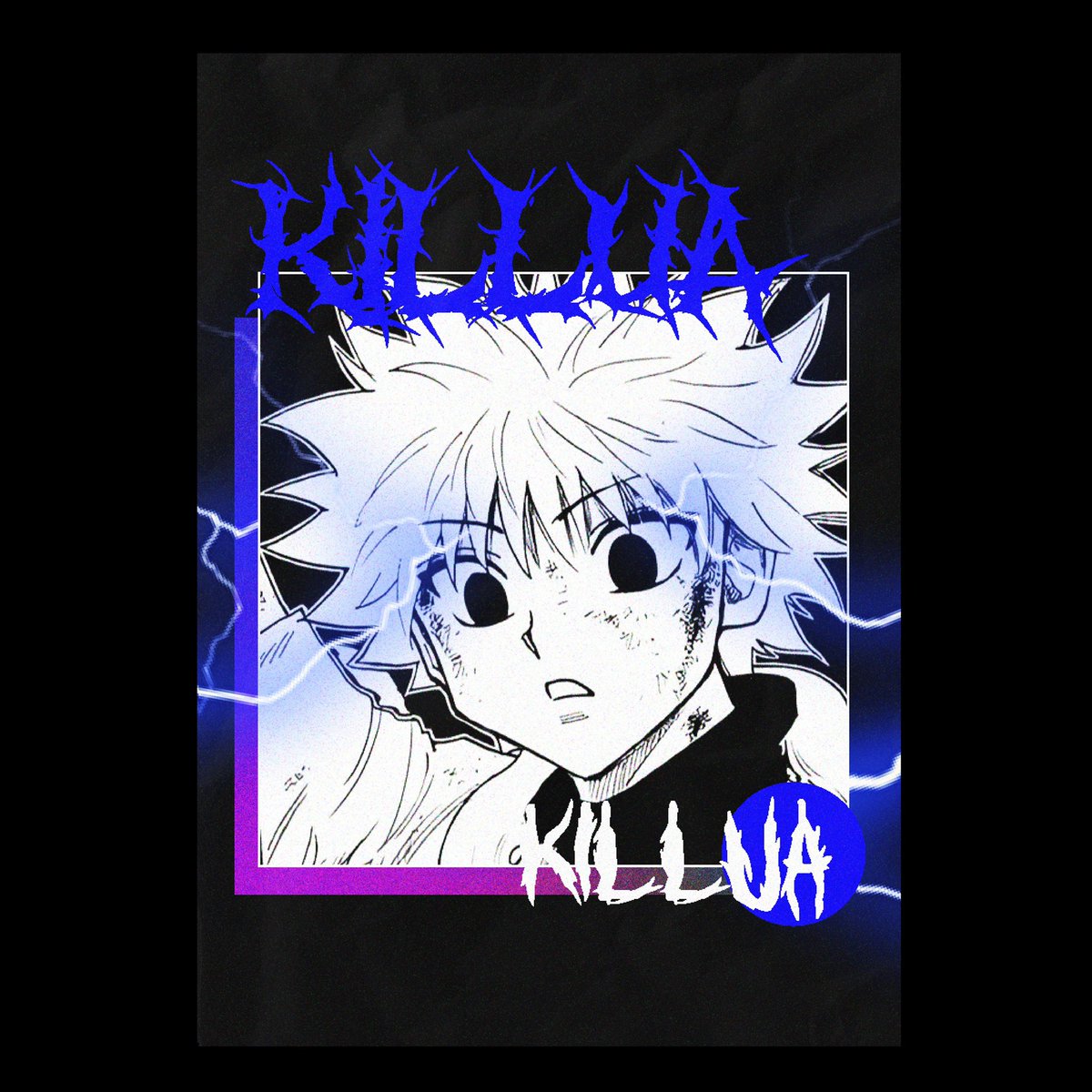 SkaisteDesign's tweet photo. Something I made for fun since the announcement of Hunter x Hunter’s return. The image used is from Manga
#graphicdesign #digitalart #killua #animefanart #killuaedit #grungedesign https://t.co/pzIhczGMYu
