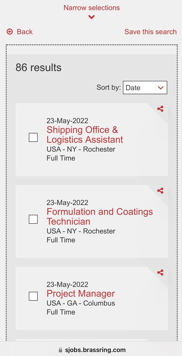 $KODK now up to 86 active new positions (hiring reqs) added over the last 50 days alone. Know some have been removed (filled?) and some added, for a total of 110 active. Not too long ago Kodak was shrinking workforce. Curious if some items in my thesis are behind the 180 shift.