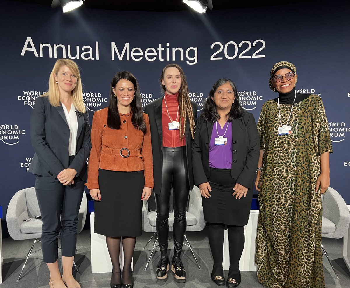 Career milestone  - all women’s panel discussing innovation in infectious disease and oncology with incredible leader ⁦<a href="/wef/">World Economic Forum</a>⁩. #WEF22