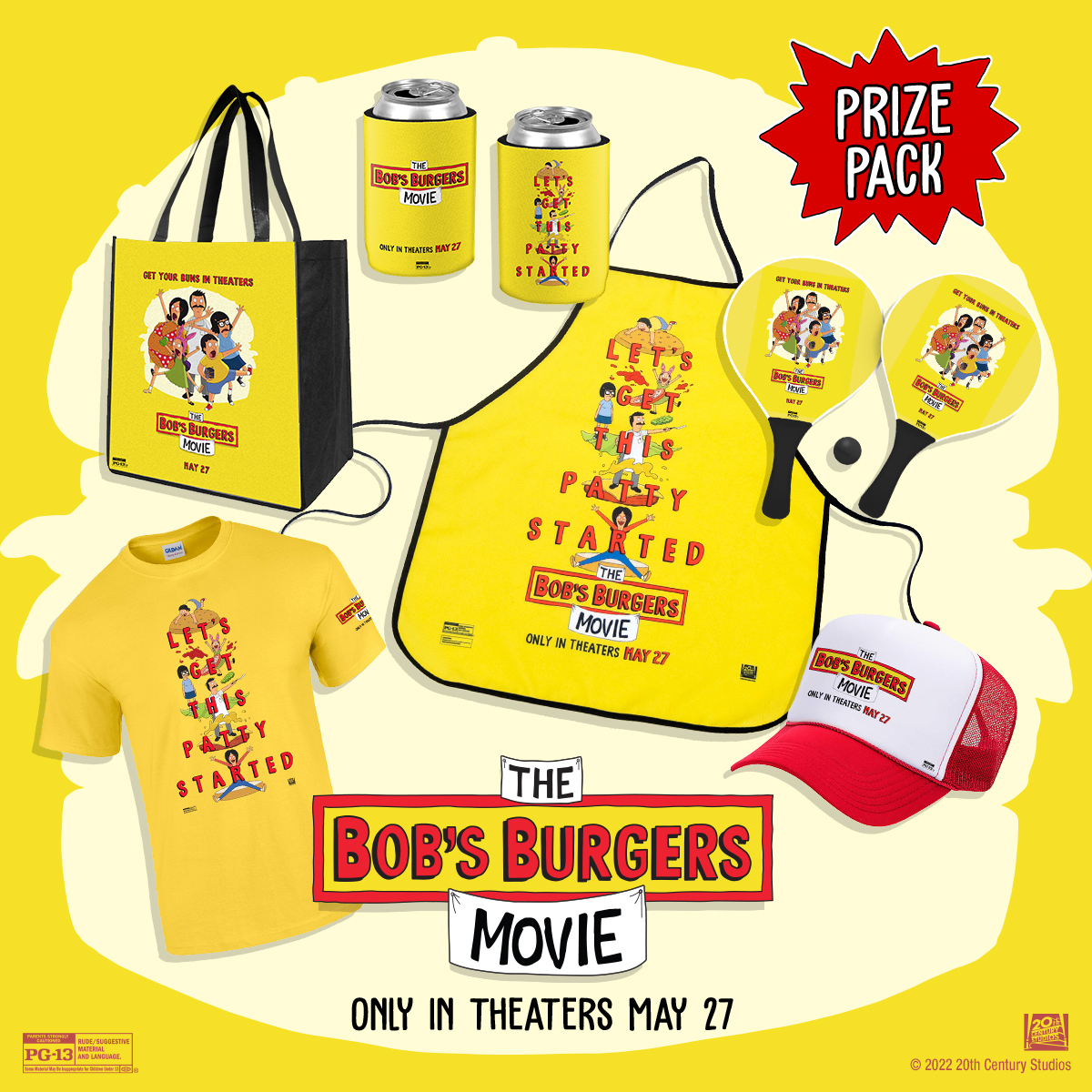 megaplextheatre's tweet image. Get the patty started with this #BobsBurgersMovie prize pack! Enter for your chance to win.

To enter:
1 - Follow us
2 - Like this tweet.
3 - Comment w/ #MegaplexSweepstakes

Contest ends 6/1/22. 1 entry per person. 18+ to enter. UT/NV Residents only. 🎟️: bit.ly/BobsBurgers-Tix