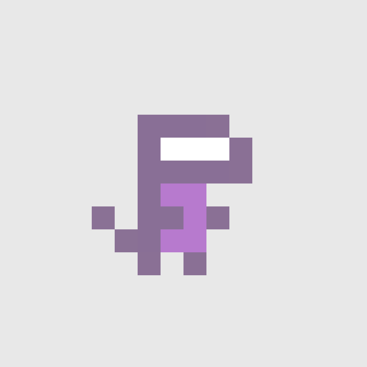 CleanDinos's tweet photo. Purple week 💜 Day 3

ID #2053

one of the only 6 vizor + spikeless dinos.

already crazy rare as is.

 add to that : 
- full purple color
- light grey background

then it should become a 1/1.
one of my all time favorites.

lucky owner : @DarthThumbs

https://t.co/JkVGvjuHlw https://t.co/kx84VVTHpu