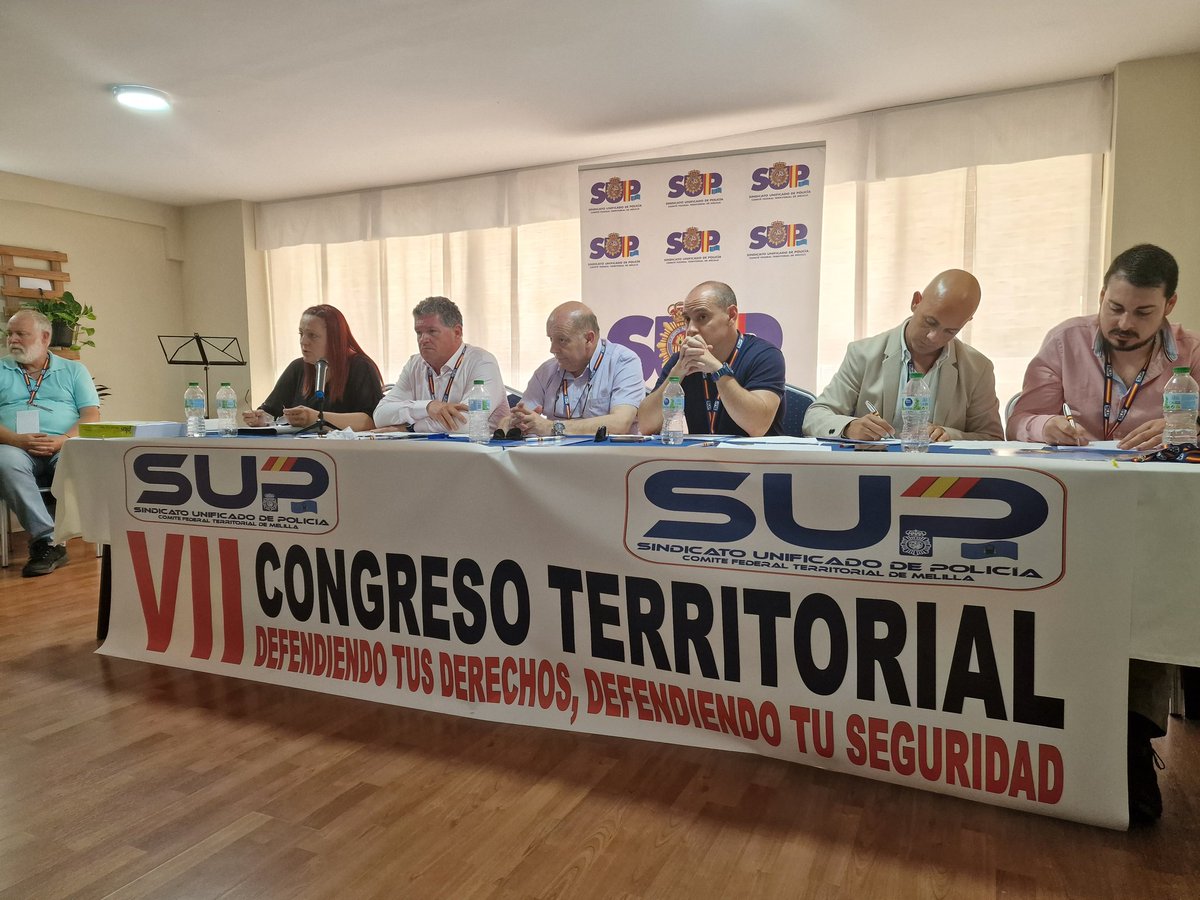 👥️️Nuestra sec gral <a href="/MonicaGraciaSUP/">MonicaGraciaSUP</a> clausura el VII Congreso Federal de <a href="/supmelilla/">SUPMELILLA</a>
💪Damos la enhorabuena a <a href="/jesusRBarranco/">Jesús Ruiz Barranco</a> elegido por unanimidad como secretario general en #Melilla
🔝Apostamos por la gran labor que realizará su ejecutiva por los #Derechos de los compañeros