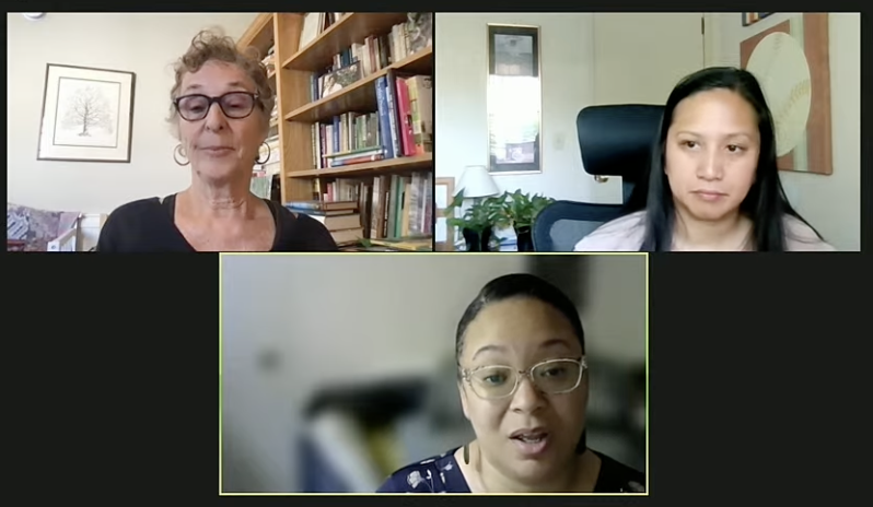 BTwarek's tweet photo. So excited for the @PowerOnBook to reach a wide student audience. Love hearing Jane Margolis, @LilibethMay9, and @SVicGlass share how gr. 6-12 teachers can use in their #CSforAll classrooms at #RESPECT2022 #RESPECTBPC. #CSTAEquityFellow https://t.co/Cw9P6ZvcDU
