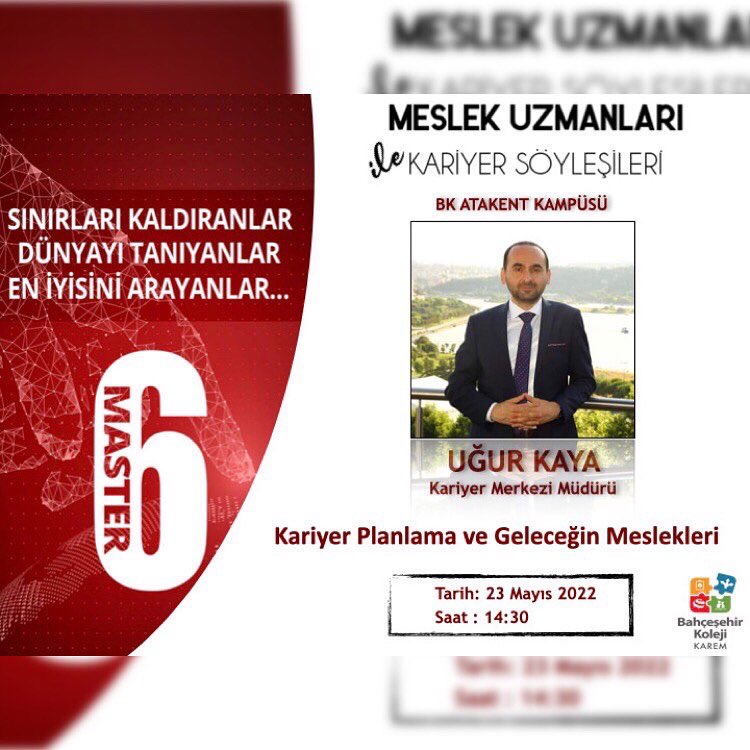 BTeamtema's tweet photo. Arkadaşlarımız ile Master-6 Kişisel Gelişim Modülü kapsamında İstanbul Tİcaret Üniversitesi Kariyer Merkezi Müdürü Uğur KAYA'nın '' Kariyer Planlama ve Geleceğin Meslekleri'' konulu sunumunu takip ettik. Sunumlarından dolayı sayın Uğur KAYA'ya teşekkür ederiz. https://t.co/sUh1oW57GW