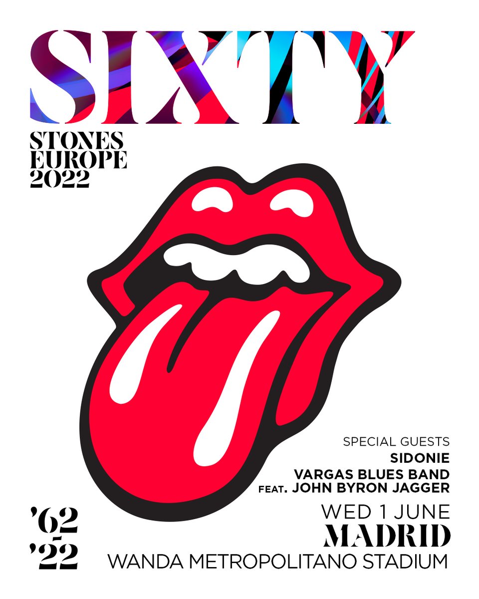 👅 <a href="/sidonie_/">@sidonie_</a> y Vargas Blues Band feat. John Byron Jagger serán los artistas invitados que acompañarán a <a href="/RollingStones/">The Rolling Stones</a> en el Wanda Metropolitano de Madrid el 1 de junio 👅

🎫Últimas entradas disponibles en entradas.com y ticketmaster.es