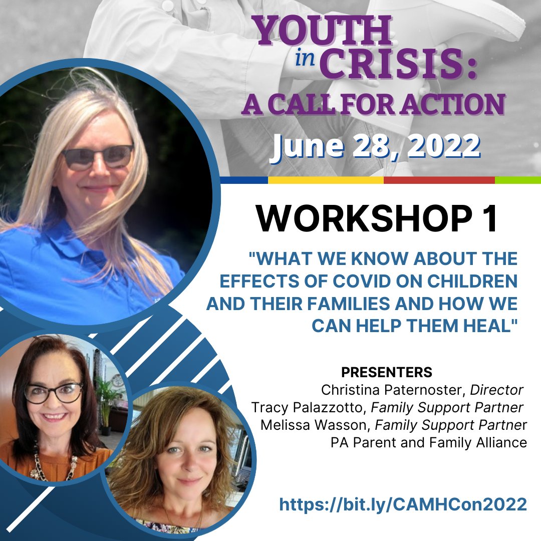 NAMIKeystonePA's tweet photo. See this workshop at our 2022 Child, Adolescent, and Transition-Age Youth Mental Health Conference. Join us virtually on June 28. https://t.co/BSZEOUi53N
#NAMIKeystonePA #nkpa @parent_alliance https://t.co/Bw1vdEVzo3