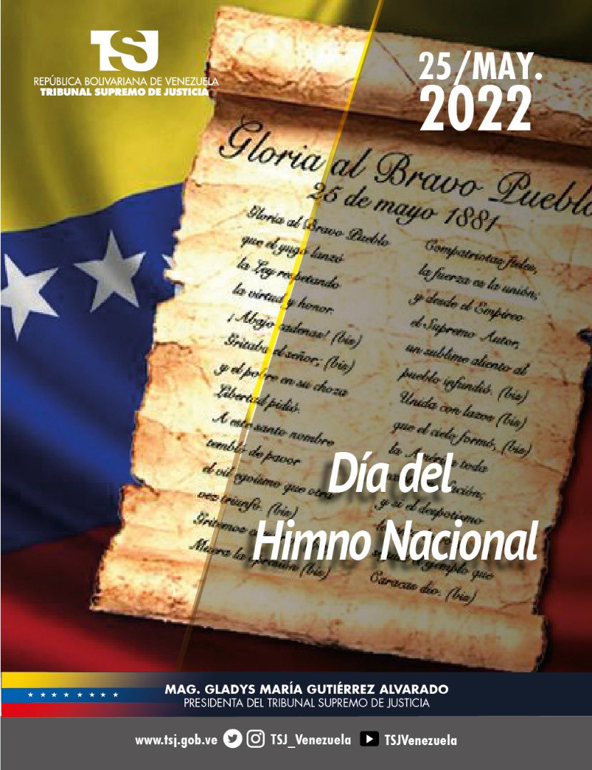 Hoy celebramos con júbilo un nuevo aniversario de la declaratoria del  “Gloria al Bravo Pueblo\, image size:831x1080