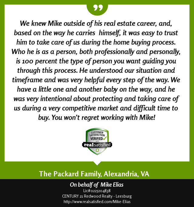 I’m truly honored to have helped this client.  realsatisfied.com/Mike-Elias via @realsatisfied