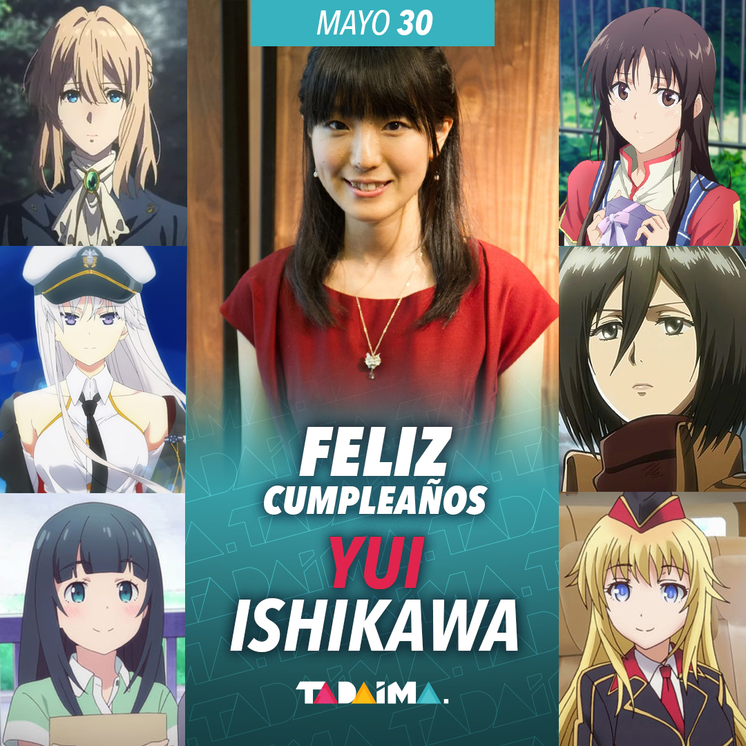 TadaimaMx's tweet photo. 🎉¡Hoy es cumpleaños de Yui Ishikawa!🎉
Ella ha interpretado personajes increíbles e inolvidables. ✨
¡Felicidades!🥳

#VioletEvergarden #AttackOnTitan #AzurLane #SeijoNoMaryoku #QualideaCode #EromangaSensei https://t.co/atyHtdGtZe