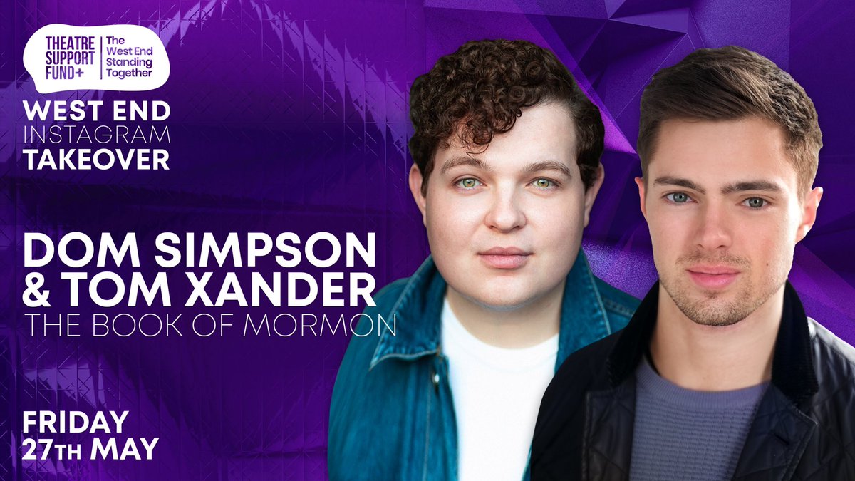 Theatre Support Fund+ (@theatre_support) on Twitter photo DING DONG - THE MORMONS ARE COMING ๐
โ โ โ โ โ โ โ โ โ
Our favourite Mormon duo are back in TWO DAYS! We're handing over the reigns of our Instagram to @_domsimpson_ and <a href="/TomXander2/">Tom Xander</a> on Friday and we can't wait to witness the hilarity that we're sure will ensue. ๐ DING DONG - THE MORMONS ARE COMING ๐
โ โ โ โ โ โ โ โ โ
Our favourite Mormon duo are back in TWO DAYS! We're handing over the reigns of our Instagram to @_domsimpson_ and <a href="/TomXander2/">Tom Xander</a> on Friday and we can't wait to witness the hilarity that we're sure will ensue. ๐