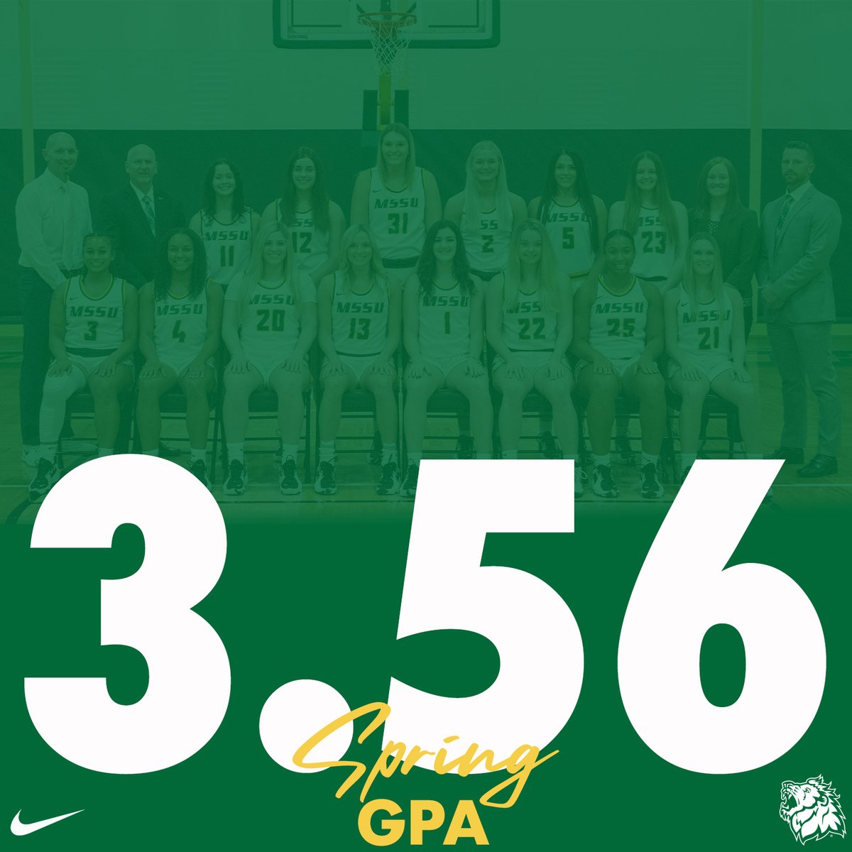 Congratulations to our women's basketball team for a successful year on the court as well as in the classroom! #LetsRoar 🦁