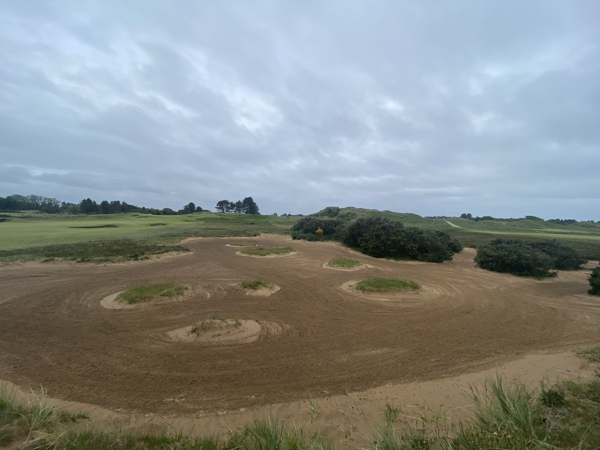 Whilst the surface refinement continues across the course we took advantage of damper sand scrapes to run the sand pro through them to help tidy them up <a href="/SandAGolfClub/">S&A Golf Club</a>