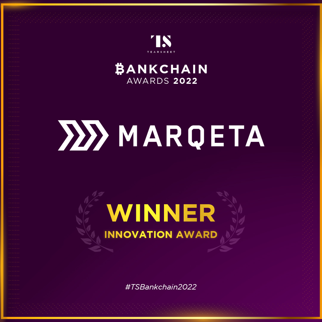 tearsheetco's tweet photo. The Innovation Award goes to @Marqeta. Congratulations!
Kudos to Kelly Kraft and the team.
Check out all our upcoming awards programs for 2022 here: https://t.co/7BY2EHPEq0
#TSBankchain2022 #awards #crypto #cryptocurrency #stablecoins #financialservices #fintech #DeFi https://t.co/MjpDscMKzV