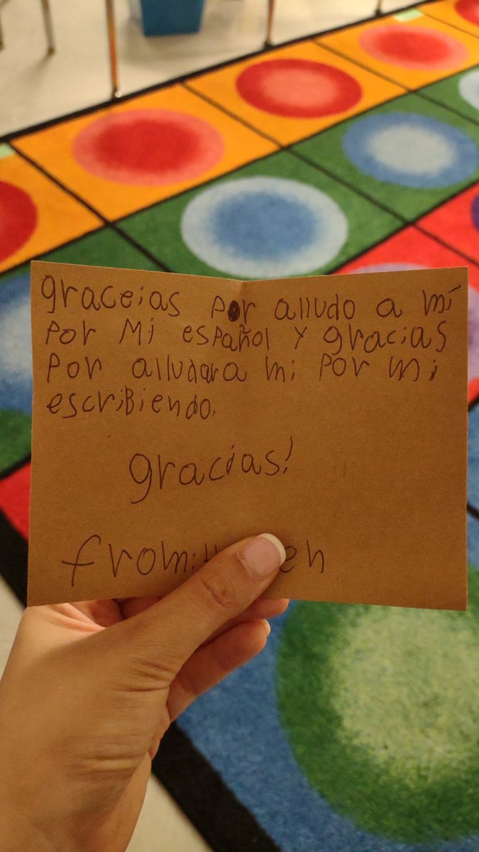 Ms_DelCastillo's tweet photo. After yesterday's tragedy, receiving this kind gesture from one of my students is priceless ❤️ 
#Enough 
@ParticipateLrng https://t.co/ealFWXhp5v