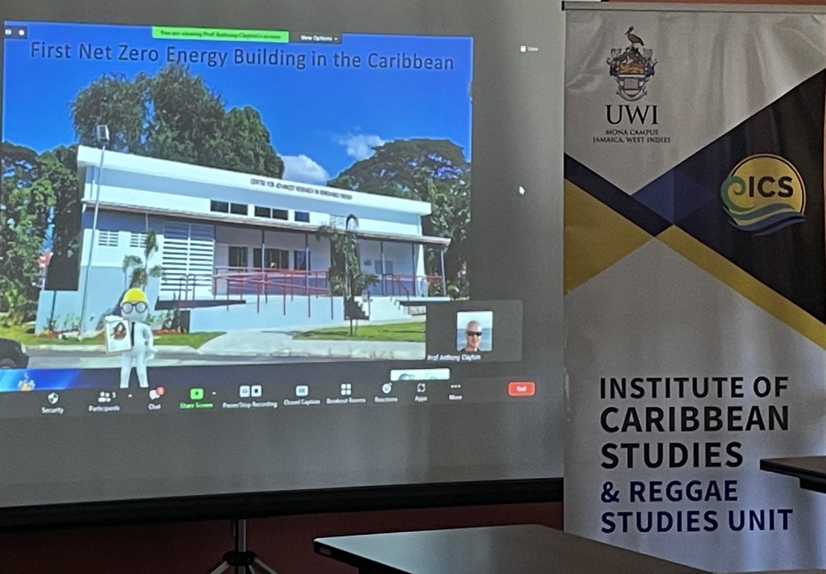 Anthony Clayton of UWI’s Institute for Sustainable Development, reminding us at the UWI-UoL International Summer School of the need to understand the drivers of climate change and what we might do ⁦<a href="/ICSmona/">ICS, UWI Mona</a>⁩ ⁦<a href="/UWImona/">The UWI Mona Campus</a>⁩ ⁦<a href="/uniofleicester/">University of Leicester</a>⁩ #protest2022