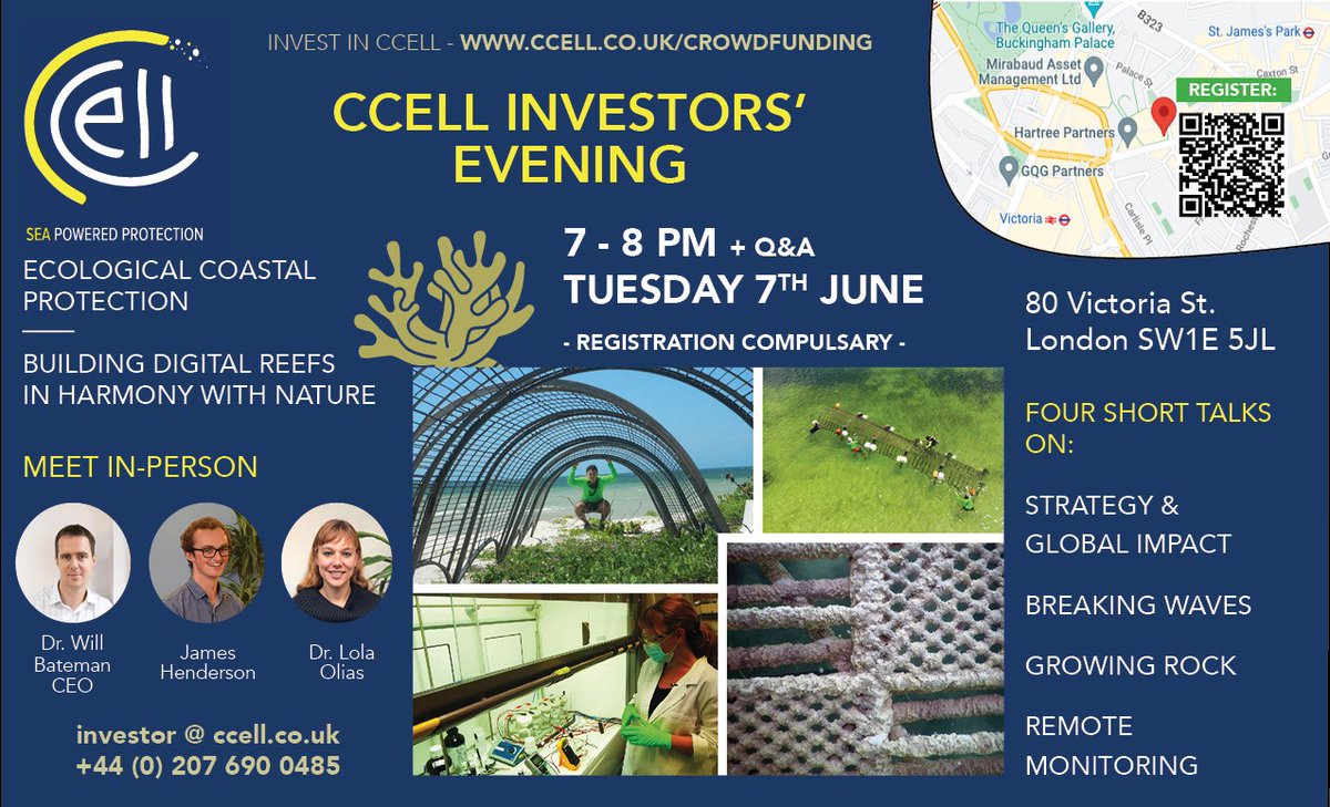 In advance of the launch of our second #crowdfunding campaign via @Crowdcube, we are hosting this event for interested investors - in London on 7 June. To register: eventbrite.com/e/ccell-invest…