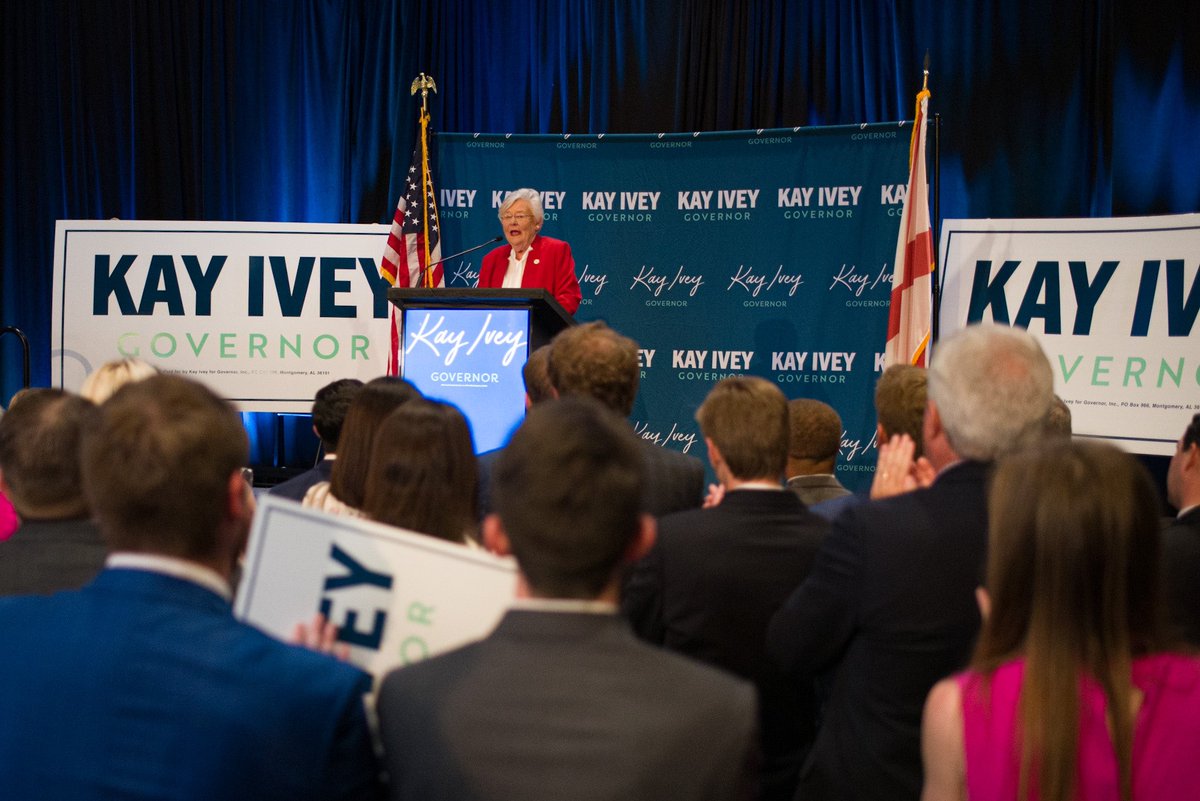 kayiveyforgov's tweet photo. We had a big win last night. I thank you for your support, your votes, and most importantly, your prayers. Let’s keep Alabama moving forward. The best is yet to come! https://t.co/dZwaCi552q