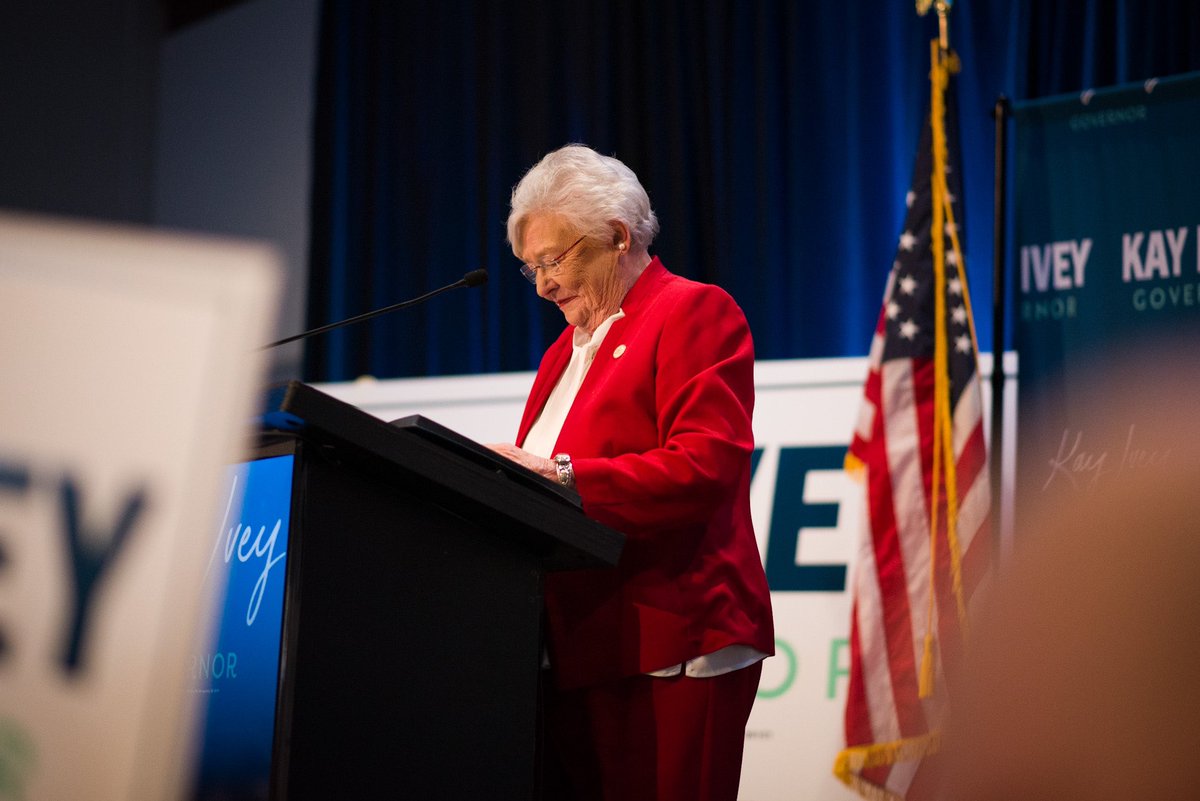 kayiveyforgov's tweet photo. We had a big win last night. I thank you for your support, your votes, and most importantly, your prayers. Let’s keep Alabama moving forward. The best is yet to come! https://t.co/dZwaCi552q