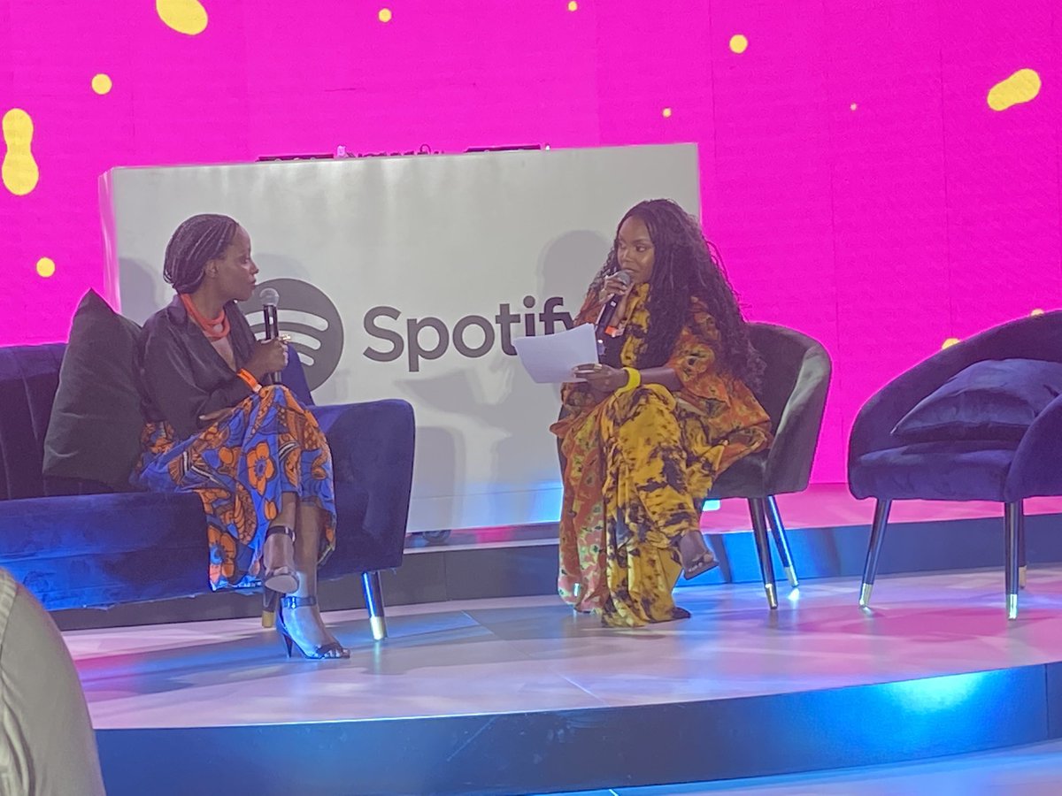 At the <a href="/Spotify/">Spotify</a> #SoundsofAfrica event where the streaming platform’s sub-saharan Africa MD Jocelyne Muhutu-Remy is discussing the importance of streaming on the continent.
