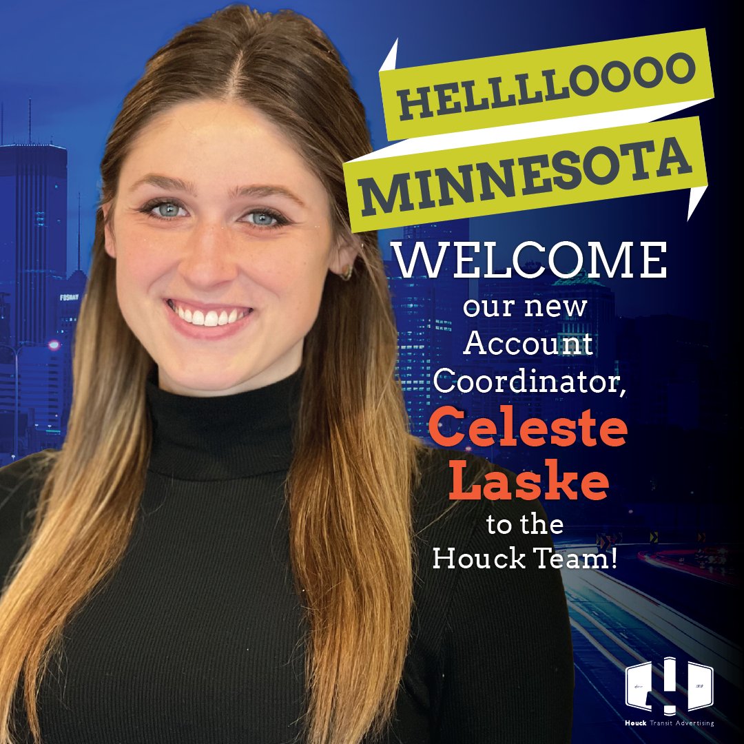 We would like to extend a big welcome to our newest account coordinator, Celeste Laske! We are thrilled to have you on board! 

#busadswork #houcktransitadvertising #accountcoordinator #transitads