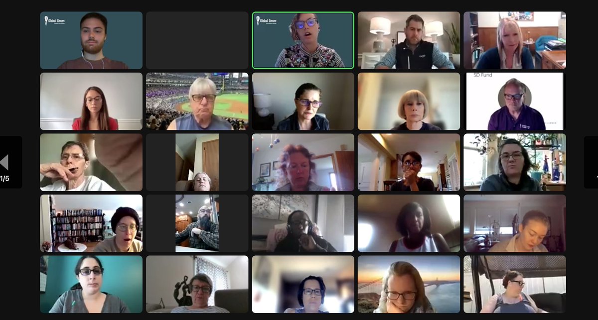 GlobalGenes's tweet image. Happening Now: End of Rare Compassion Program, Rotation 1 Wrap-up call. Thank you to our speakers and all who were able to attend — over 5 screens worth of participants! #RareCompassion #RareCompassionProgram #CareAboutRare #RareDisease