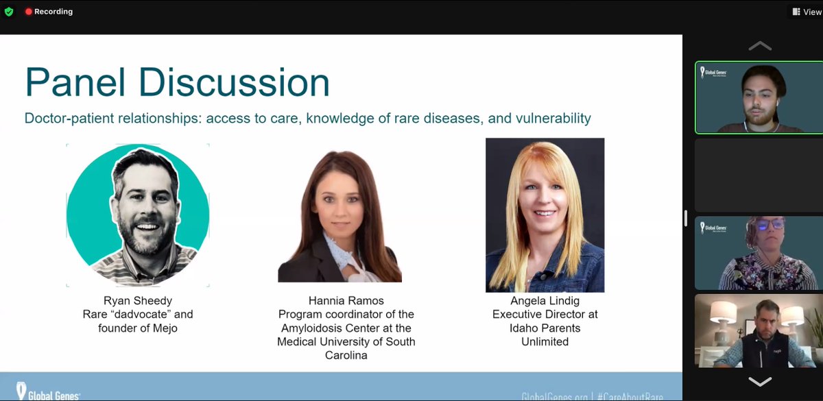 GlobalGenes's tweet image. Happening Now: End of Rare Compassion Program, Rotation 1 Wrap-up call. Thank you to our speakers and all who were able to attend — over 5 screens worth of participants! #RareCompassion #RareCompassionProgram #CareAboutRare #RareDisease