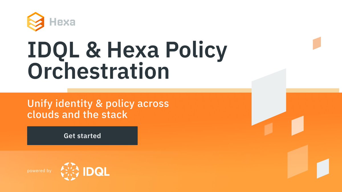 StrataIdentity's tweet photo. #IDQL (Identity Query Language) and #Hexa work together to unify identity and policy access across clouds and the stack through #PolicyOrchestration. Learn more: https://t.co/L2TtCzmsgT https://t.co/uSeigZvF3f