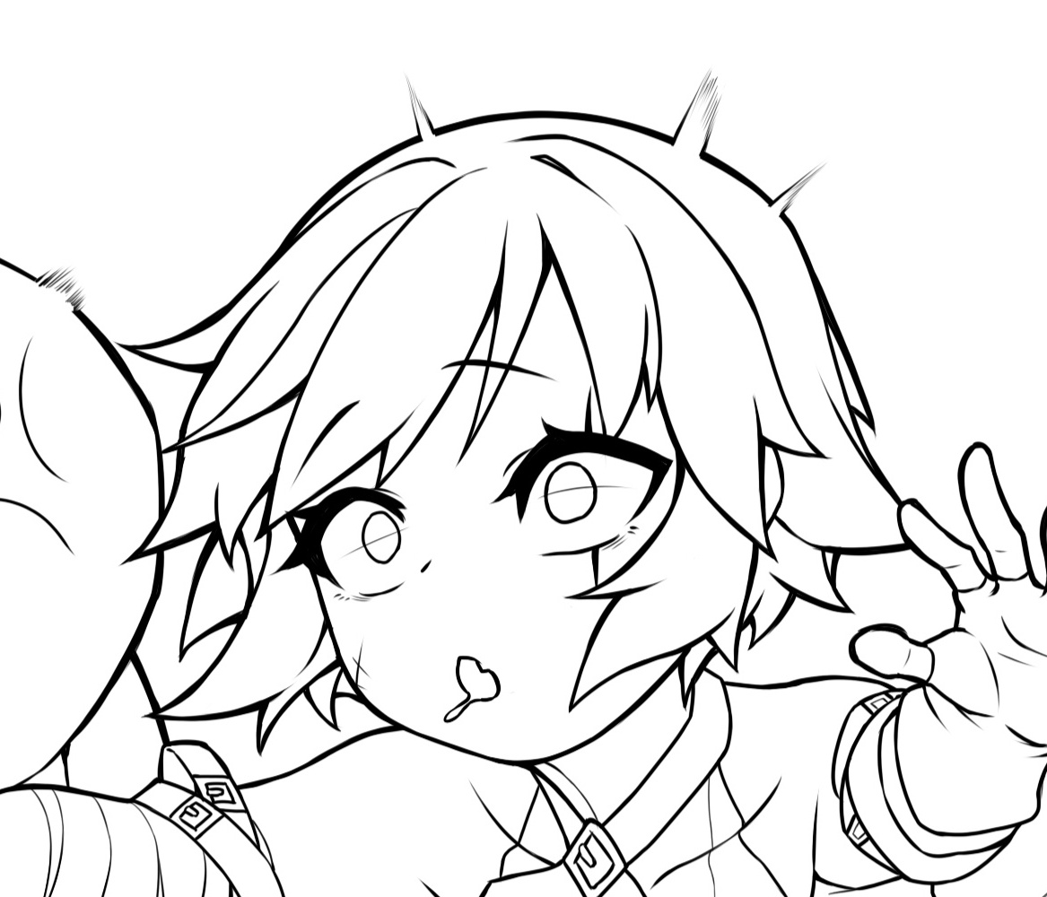 新しいジャックちゃんの線画は終わりだ(≧▽≦)
着色を始めます
(明日から(おやすみ(。-ω-)zzz. . . 