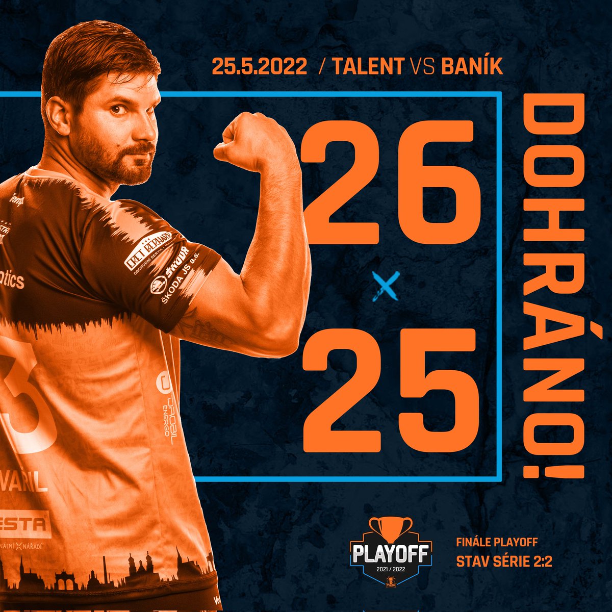 TalentPlzen's tweet photo. Výhraaaaa! 🟠🔵 Talent si vynutil pátý zápas! Byli jste skvělé publikum, děkujeme! 💙🧡 #plzenmatelent #repeat3peat #jdemsiprodouble https://t.co/uicswbiIES