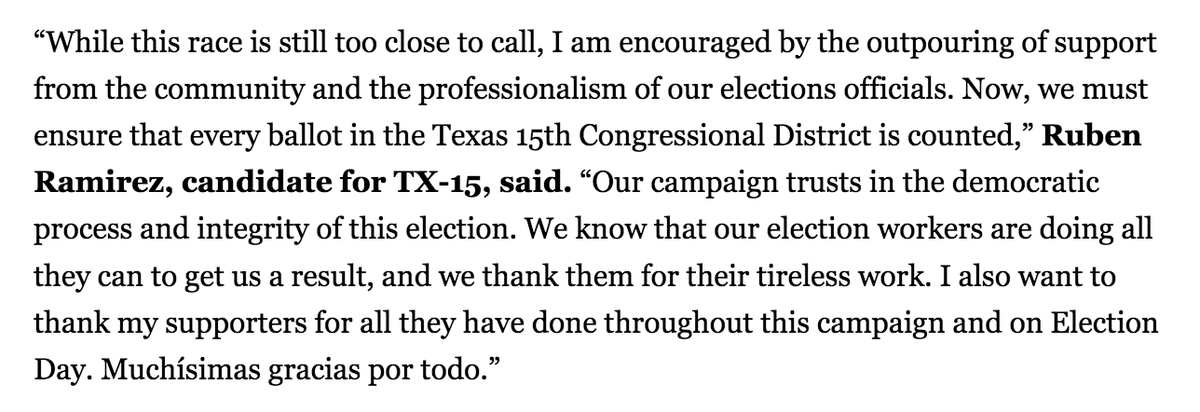 rubentx15's tweet photo. My statement on the #TX15 Democratic Primary Runoff: https://t.co/BDvvWdqlRA
