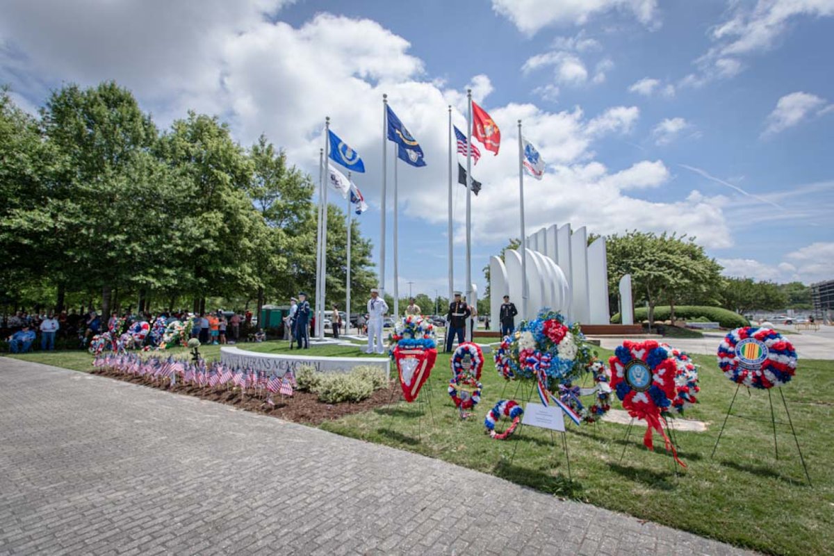 CityofVaBeach's tweet photo. REMINDER:  The annual #MemorialDay Ceremony will start at noon on Monday, May 30, at the Tidewater Veterans Memorial across from the Virginia Beach Convention Center.  This event is free and open to the public. For more info, visit https://t.co/8hT5bcLcHQ. https://t.co/lRUTGMjxNL