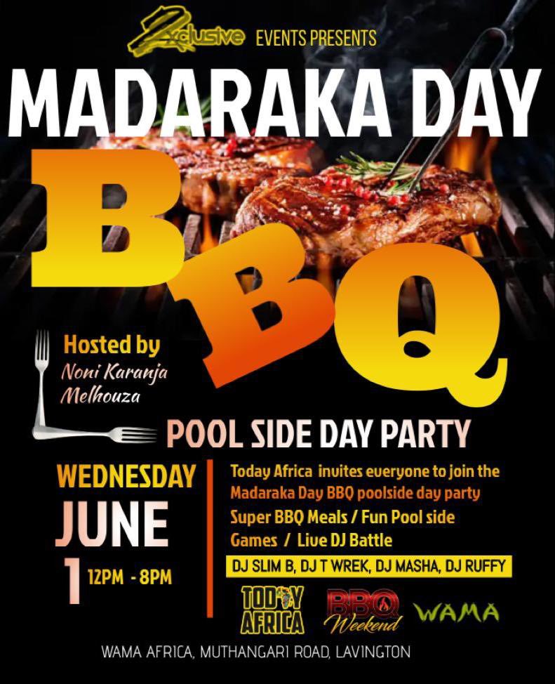 barbequeweekend's tweet photo. Weβre taking the BBQ experience π₯π₯π₯ to Nairobi inside @wamaafrica powered by @_todayafrica and music served by our own @djmashakenya . Turn up! β
π
#BarbecueWeekend #Events254 #254fashion #254publicity #IgersKenya #MagicalKenya #TembeaKenya #Weekend #explorepage https://t.co/fimB5wfzeT
